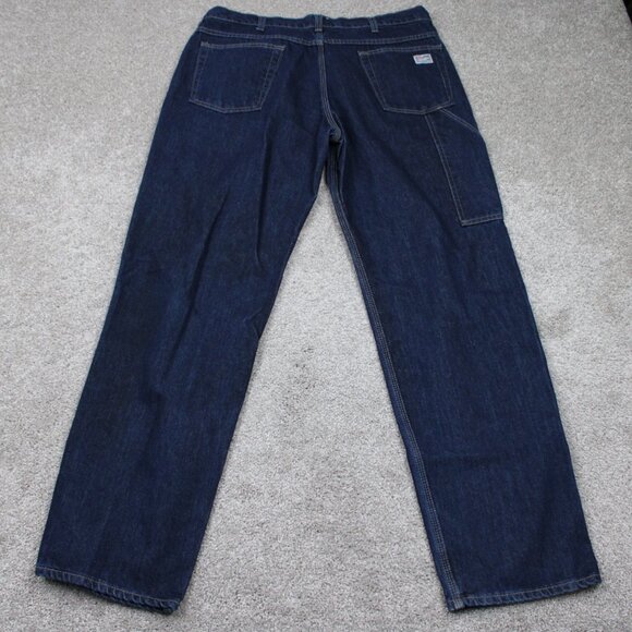 Tyndale FR Jeans Mens 35x34 Blue 5-Pocket FRMC FLF 800 Flame Resistant Workwear - Picture 5 of 16